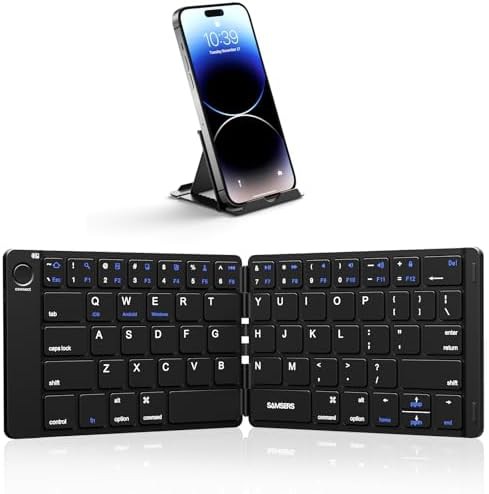 Ultra slim silent black travel keyboard