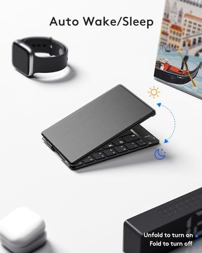 Ultra slim silent black travel keyboard — photo 5