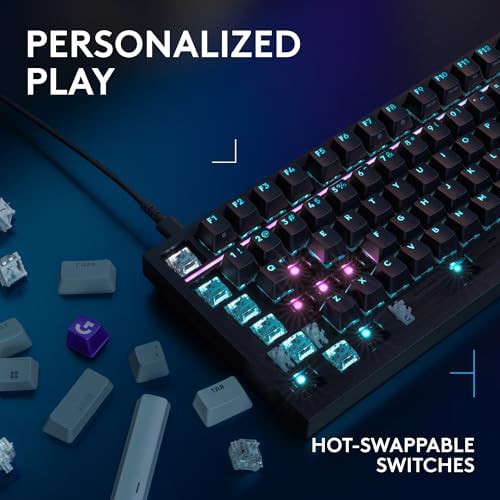 Black linear 98 key mechanical gaming keyboard — photo 4