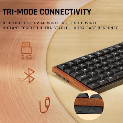 Low profile wireless TKL with knob — photo 3