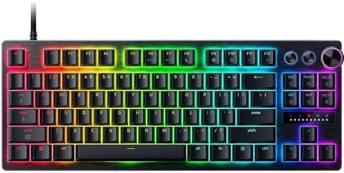 Low profile tenkeyless wired esports keyboard