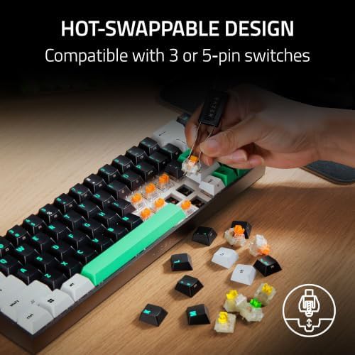 Hot swappable mini mechanical gaming keyboard — photo 3